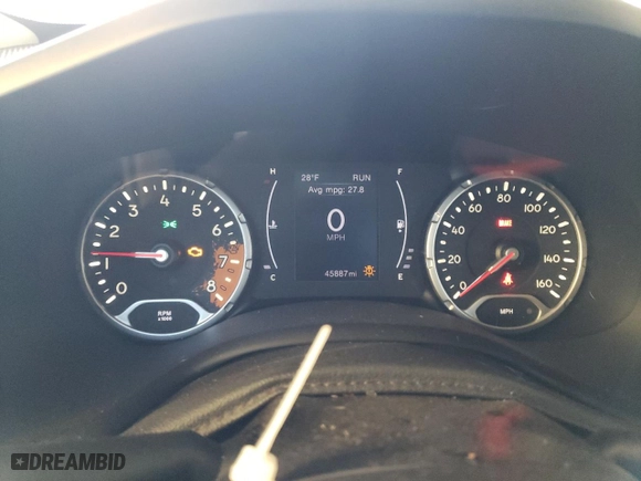 2017 Jeep Renegade Sport with VIN ZACCJAAH7HPE98840, listed as a Copart auction lot 72871182 with 45,887 mi miles. Bid and sale history available at carsss.com. Image 9.