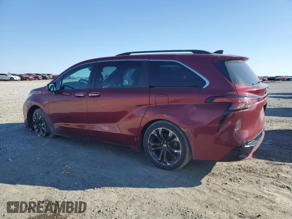 2021 Toyota Sienna XSE with VIN 5TDDRKEC1MS023831, listed as a Copart auction lot 47592975 with 82,378 mi miles and Salvage Title. Bid and sale history available at DreamBid. Image 2.