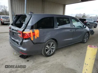 2022 Honda Odyssey Touring with VIN 5FNRL6H85NB023052, listed as a Copart auction lot 50884735 with 54,952 mi miles and Salvage Title. Bid and sale history available at DreamBid. Image 3.