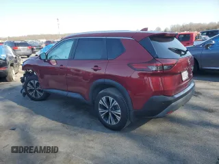 2022 Nissan Rogue SV with VIN JN8BT3BB4NW335819, listed as a Copart auction lot 46395065 with 58,537 mi miles and Salvage Title. Bid and sale history available at carsss.com. Image 2.