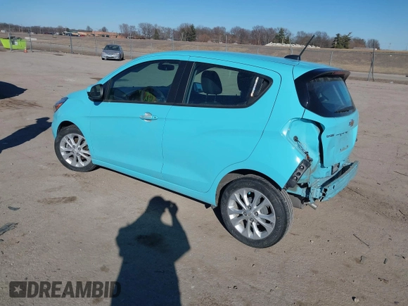 2022 Chevrolet Spark 1LT with VIN KL8CD6SA8NC019386, listed as a IAAI auction lot 41655291 with 16,479 mi miles. Bid and sale history available at carsss.com. Image 3.