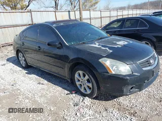 2008 Nissan Maxima 3.5 SL with VIN 1N4BA41E78C809437, listed as a IAAI auction lot 41597986 with 145,748 mi miles. Bid and sale history available at carsss.com. Image 1.