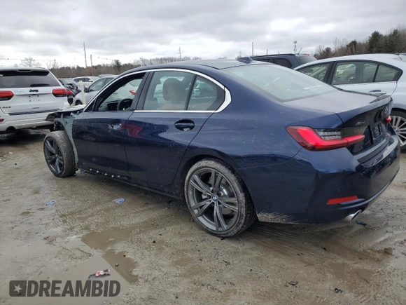 2024 BMW 3 Series 330i xDrive with VIN 3MW89FF09R8E24554, listed as a Copart auction lot 48177775 with 9,363 mi miles and Salvage Title. Bid and sale history available at carsss.com. Image 2.