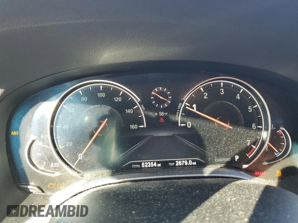 2018 BMW 7 Series 740i with VIN WBA7E2C55JG742497, listed as a Copart auction lot 82173994 with 52,354 mi miles and Salvage Title. Bid and sale history available at carsss.com. Image 9.