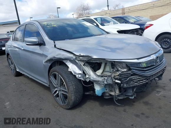 2017 Honda Accord Sedan Sport with VIN 1HGCR2F57HA082818, listed as a IAAI auction lot 41900332 with 169,226 mi miles. Bid and sale history available at carsss.com. Image 1.