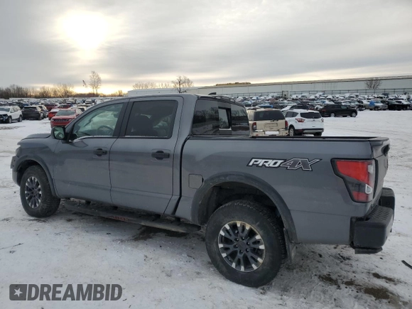 2024 Nissan Titan Pro-4X with VIN 1N6AA1ED1RN115335, listed as a Copart auction lot 42597585 with 5,381 mi miles and Salvage title. Bid and sale history available at DreamBid. Image 2.