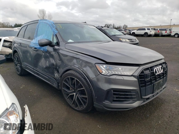 2021 Audi Q7 Prestige z VIN WA1VXAF72MD017936, wystawiony jako Copart lot #89163105 z przebiegiem 42 610 mil mil oraz Szkoda całkowita • Salvage title. Historia ofert i sprzedaży dostępna na DreamBid. Obrazek 4.