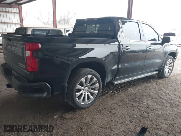 2020 Chevrolet Silverado 1500 High Country with VIN 3GCUYHELXLG432705, listed as a IAAI auction lot 41250140 with 59,955 mi miles. Bid and sale history available at carsss.com. Image 4.