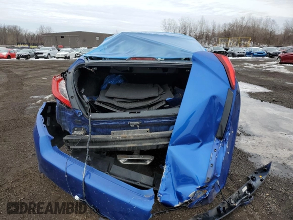 2019 Honda Civic Sport with VIN 2HGFC2F82KH536524, listed as a Copart auction lot 45204115 with 74,808 mi miles and Salvage Title. Bid and sale history available at DreamBid. Image 6.