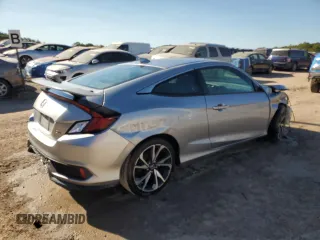 2018 Honda Civic Si Coupe with VIN 2HGFC3A50JH753815, listed as a Copart auction lot 74339004 with 73,694 mi miles and Salvage Title. Bid and sale history available at carsss.com. Image 3.