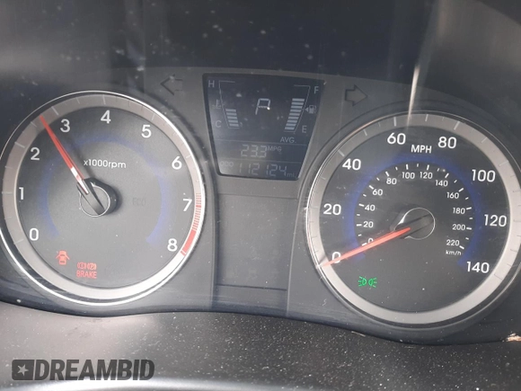 2014 Hyundai Accent GS with VIN KMHCT5AE6EU149410, listed as a Copart auction lot 53812095 with 112,124 mi miles and Salvage title. Bid and sale history available at DreamBid. Image 9.