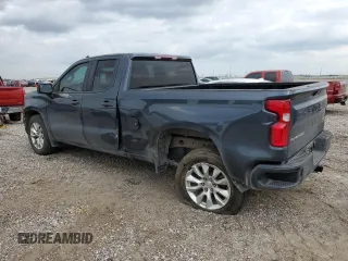 2021 Chevrolet Silverado 1500 Custom with VIN 1GCRWBEK1MZ228490, listed as a Copart auction lot 43900585 with 127,270 mi miles and Salvage Title. Bid and sale history available at DreamBid. Image 2.