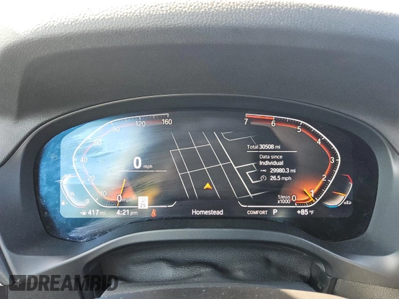 2024 BMW X3 xDrive30i z VIN 5UX53DP07R9U24888, wystawiony jako Copart lot #56997075 z przebiegiem 30 508 mil mil oraz Czysty tytuł • Clean title. Historia ofert i sprzedaży dostępna na DreamBid. Obrazek 9.