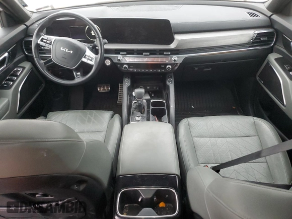 2023 Kia Telluride SX X-Line with VIN 5XYP5DGC1PG329916, listed as a Copart auction lot 83981644 with 21,681 mi miles and Salvage title. Bid and sale history available at DreamBid. Image 8.