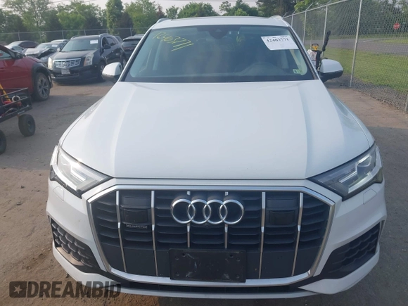 2022 Audi Q7 Premium Plus with VIN WA1LJBF70ND014081, listed as a IAAI auction lot 42403771 with 20,073 mi miles and . Bid and sale history available at DreamBid. Image 12.