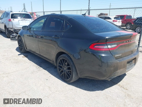 2015 Dodge Dart GT with VIN 1C3CDFEB0FD116948, listed as a IAAI auction lot 41987588 with 178,939 mi miles. Bid and sale history available at carsss.com. Image 3.