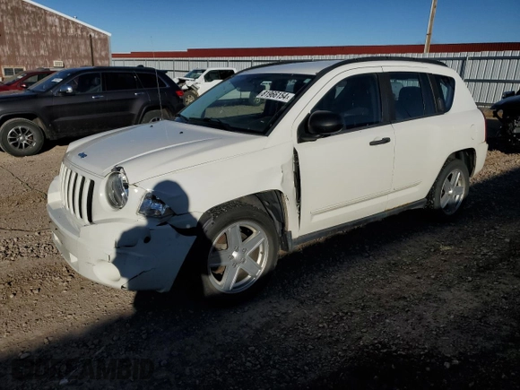 2010 Jeep Compass Sport with VIN 1J4NF4FB7AD503727, listed as a Copart auction lot 81966154 with 134,696 mi miles and Clean Title. Bid and sale history available at carsss.com. Image 1.