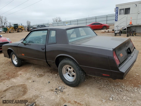1985 Chevrolet Monte Carlo Sport SS with VIN 1G1GZ37G2FR216146, listed as a Copart auction lot 44599075 with 98,095 mi miles and Clean Title. Bid and sale history available at carsss.com. Image 2.
