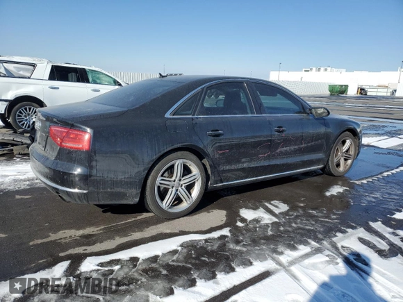 2013 Audi A8 3.0L z VIN WAUAGAFD8DN000642, wystawiony jako Copart lot #42427725 z przebiegiem 92 375 mil mil oraz Szkoda całkowita • Salvage title. Historia ofert i sprzedaży dostępna na DreamBid. Obrazek 3.