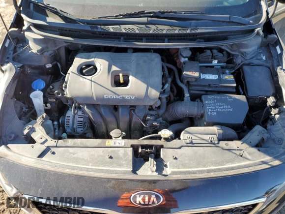 2017 Kia Forte LX with VIN 3KPFK4A78HE015159, listed as a Copart auction lot 41854995 with 40,784 mi miles and Salvage Title. Bid and sale history available at carsss.com. Image 12.