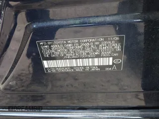 2007 Lexus ES 350 with VIN JTHBJ46G172073022, listed as a IAAI auction lot 41521404 with 176,963 mi miles. Bid and sale history available at carsss.com. Image 9.