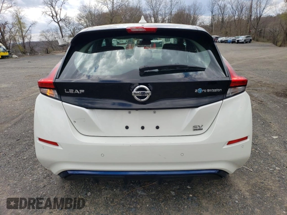 2022 Nissan LEAF SV Plus with VIN 1N4BZ1CV0NC559667, listed as a Copart auction lot 53460345 with 21,772 mi miles and Salvage Title. Bid and sale history available at DreamBid. Image 6.