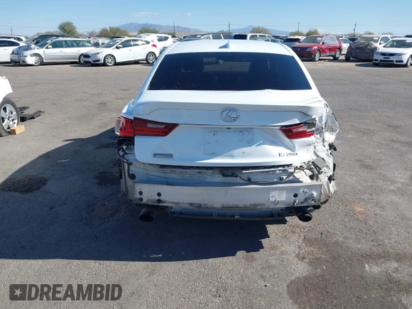 2015 Lexus IS 250 with VIN JTHBF1D25F5056907, listed as a IAAI auction lot 41348874 with 246,372 mi miles and . Bid and sale history available at carsss.com. Image 17.