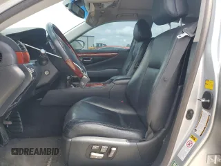 2009 Lexus LS 460 with VIN JTHBL46F895085638, listed as a Copart auction lot 60497755 with 165,748 mi miles and Salvage title. Bid and sale history available at DreamBid. Image 7.