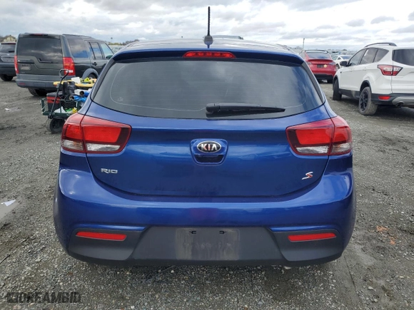2020 Kia Rio 5-Door S with VIN 3KPA25AD8LE334107, listed as a Copart auction lot 49303895 with 45,617 mi miles and Salvage Title. Bid and sale history available at carsss.com. Image 6.