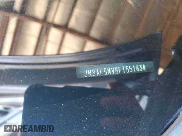 2015 Nissan Juke S with VIN JN8AF5MV8FT551634, listed as a Copart auction lot 48998085 with 64,437 mi miles and Salvage Title. Bid and sale history available at DreamBid. Image 12.