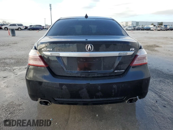 2011 Acura RL Technology with VIN JH4KB2F66BC000028, listed as a Copart auction lot 76332954 with 59,849 mi miles and Salvage Title. Bid and sale history available at DreamBid. Image 6.
