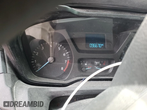 2015 Ford Transit XL with VIN 1FBZX2YM0FKB17715, listed as a Copart auction lot 41738095 with 96,670 mi miles and Salvage title. Bid and sale history available at DreamBid. Image 9.
