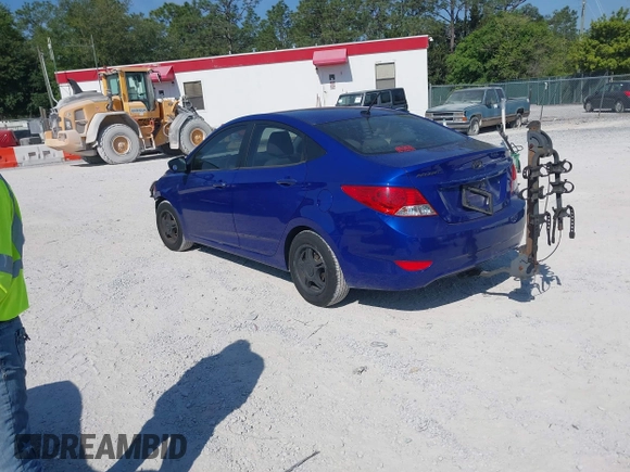 2013 Hyundai Accent GLS with VIN KMHCT4AE2DU499397, listed as a IAAI auction lot 42062751 with 111,217 mi miles and . Bid and sale history available at carsss.com. Image 3.