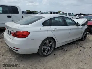 2017 BMW 4 Series 430i with VIN WBA4F7C55HG786295, listed as a Copart auction lot 53821775 with 0 mi miles and Clean Title. Bid and sale history available at carsss.com. Image 3.