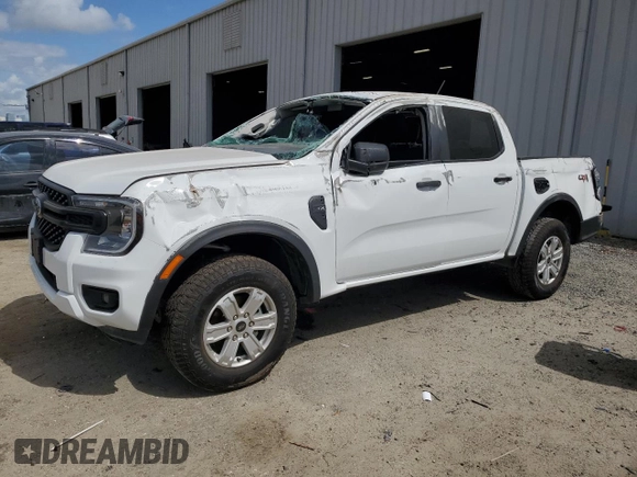 2024 Ford Ranger XL with VIN 1FTER4PH3RLE48663, listed as a Copart auction lot 55063265 with 10,666 mi miles and Salvage title. Bid and sale history available at DreamBid. Image 1.