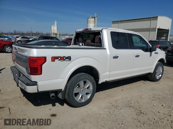 2019 Ford F-150 XL with VIN 1FTEW1E48KFD53334, listed as a Copart auction lot 48303595 with 40,208 mi miles and Salvage Title. Bid and sale history available at carsss.com. Image 3.