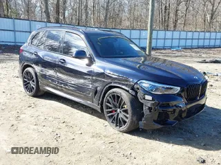 2022 BMW X5 sDrive40i with VIN 5UXCR4C02N9N07702, listed as a IAAI auction lot 41452480 with 52,275 mi miles. Bid and sale history available at carsss.com. Image 1.