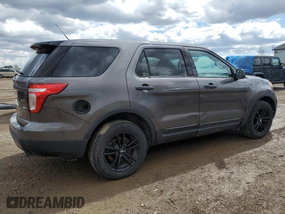 2015 Ford Utility Police Interceptor with VIN 1FM5K8AR9FGB61356, listed as a Copart auction lot 53762895 with 163,215 mi miles and Clean Title. Bid and sale history available at carsss.com. Image 3.