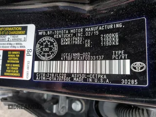 2015 Toyota Camry XLE with VIN 4T1BF1FKXFU033137, listed as a Copart auction lot 87473254 with 268,915 mi miles and Salvage Title. Bid and sale history available at carsss.com. Image 13.