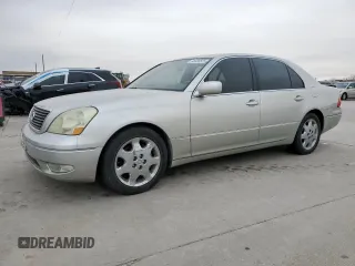 2002 Lexus LS 430 with VIN JTHBN30F120091703, listed as a Copart auction lot 46336525 with Not Provided miles and Salvage Title. Bid and sale history available at DreamBid. Image 1.