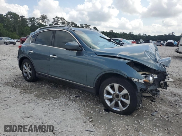 2008 Infiniti EX Journey with VIN JNKAJ09E18M301718, listed as a Copart auction lot 53867545 with 221,989 mi miles and Salvage Title. Bid and sale history available at DreamBid. Image 4.