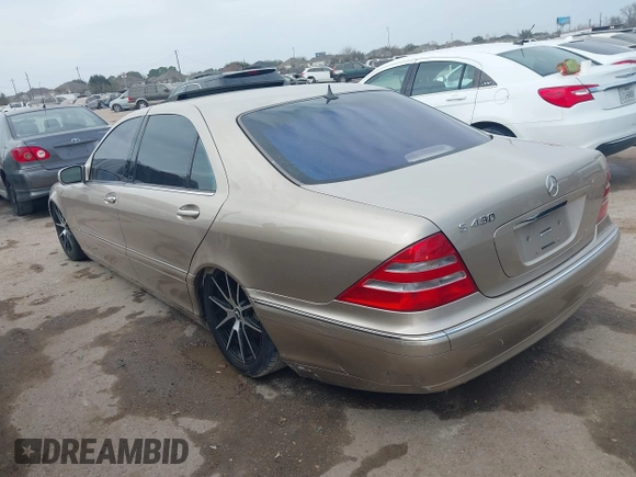 2001 Mercedes-Benz S 320/430/500 with VIN WDBNG70J31A161620, listed as a IAAI auction lot 41530784 with 134,673 mi miles and . Bid and sale history available at carsss.com. Image 3.