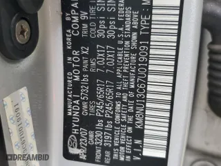2007 Hyundai Veracruz GLS with VIN KM8NU13C67U019091, listed as a Copart auction lot 43911925 with 201,895 mi miles and Salvage Title. Bid and sale history available at carsss.com. Image 13.