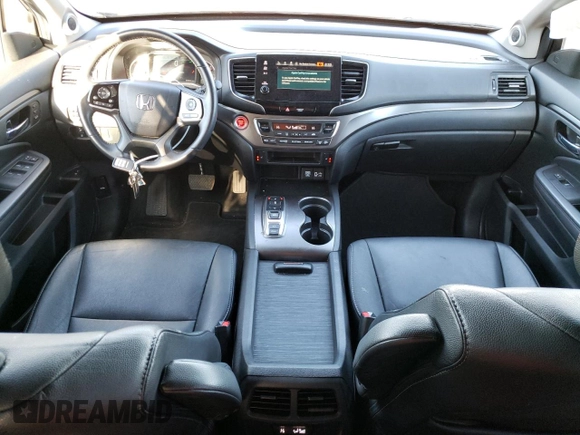 2022 Honda Pilot EX-L with VIN 5FNYF6H55NB023156, listed as a Copart auction lot 52269325 with 43,563 mi miles and Salvage title. Bid and sale history available at DreamBid. Image 8.