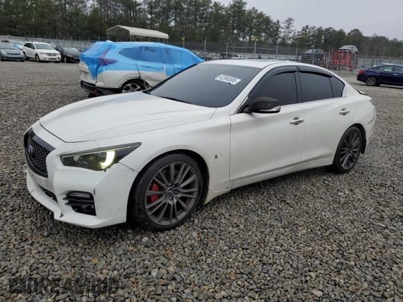 2017 Infiniti Q50 Red Sport 400 z VIN JN1FV7APXHM850452, wystawiony jako Copart lot #42366585 z przebiegiem 73 765 mil mil oraz Szkoda całkowita • Salvage title. Historia ofert i sprzedaży dostępna na DreamBid. Obrazek 1.