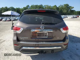 2016 Nissan Pathfinder SL with VIN 5N1AR2MN8GC652137, listed as a Copart auction lot 53731415 with 105,198 mi miles and Salvage title. Bid and sale history available at DreamBid. Image 6.