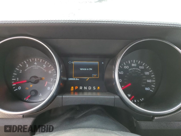 2020 Ford Mustang GT with VIN 1FA6P8CF3L5157524, listed as a Copart auction lot 48995335 with 26,505 mi miles and Non Repairable. Bid and sale history available at DreamBid. Image 9.