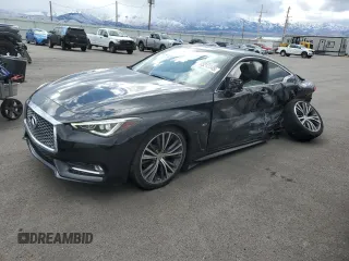 2018 Infiniti Q60 3.0t LUXE with VIN JN1EV7EL3JM392729, listed as a Copart auction lot 45213345 with 68,904 mi miles and Salvage Title. Bid and sale history available at carsss.com. Image 1.