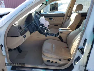 1998 BMW 7 Series 740il with VIN WBAGJ8321WDM21490, listed as a Copart auction lot 42097355 with 0 mi miles and Salvage Title. Bid and sale history available at carsss.com. Image 7.