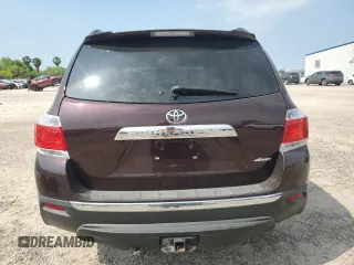 2012 Toyota Highlander Limited with VIN 5TDDK3EH9CS142991, listed as a Copart auction lot 51248045 with 0 mi miles and Salvage Title. Bid and sale history available at carsss.com. Image 6.